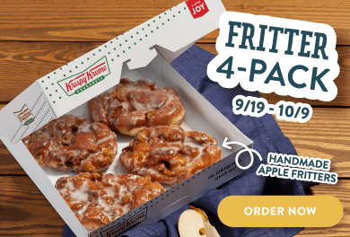 SM2m. Order Krispy Kreme's Fritter 4-Pack today!