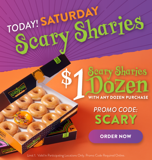 Today only! $1 Dozen use promo code SCARY