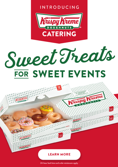 Make your event sweeter with Krispy Kreme catering!