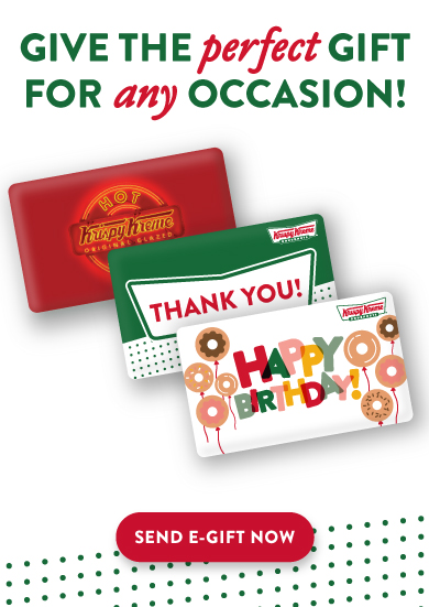 Get some Krispy Kreme gift cards for the holidays!