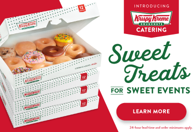Make your event sweeter with Krispy Kreme catering!
