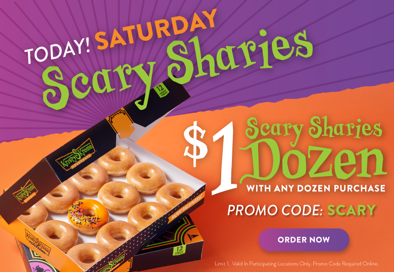 Today only! $1 Dozen use promo code SCARY