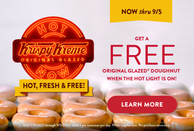 Learn more about how to get a hot fresh Original Glazed Doughnut!