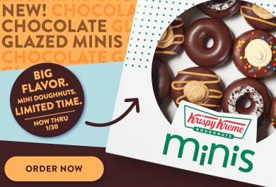 Order our new limited edition chocolate glazed minis today!