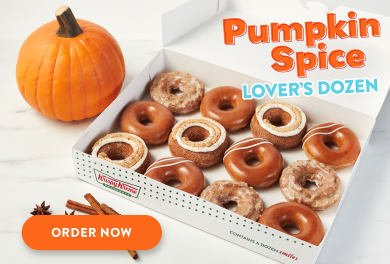 Order Krispy Kreme's Pumpkin Spice Lover's dozen now!