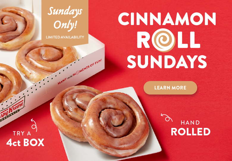 Learn more about our hand rolled cinnamon rolls!